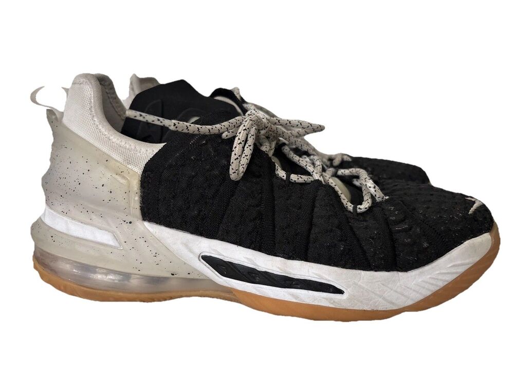 Nike LeBron 18 “Black White Gum” Basketball Shoes – Size 6.5Y